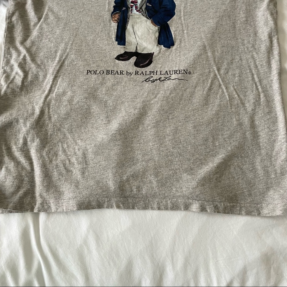 Ralph Lauren Polo Bear Gray T-Shirt - Picture 5 of 6